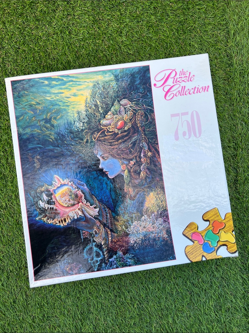 VINTAGE  RoseArt 750-piece jigsaw puzzle titled ‘Daughter of the Deep’  90s RARE